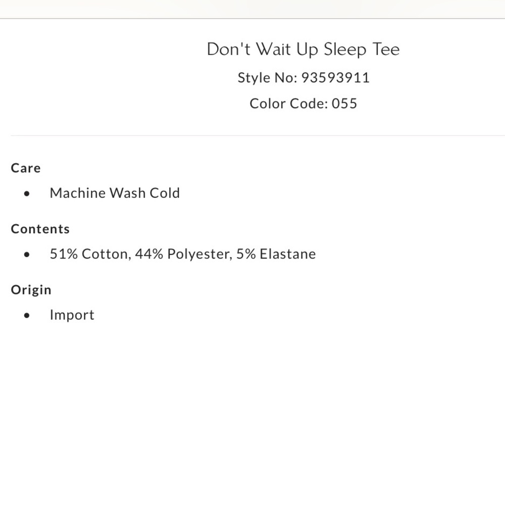 NWT Free People Intimately S Don’t Wait Up Sleep Tee in Gray Lilac Combo New $60 - Picture 5 of 5